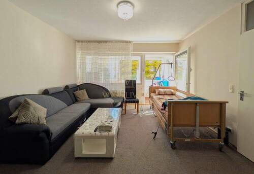 Wohnzimmer / Esszimmer - Etagenwohnung mit 60,00 m² in Karben zum Kaufen