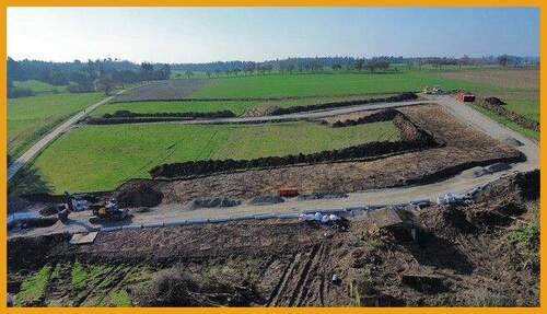 Blick über das Baugebiet - 