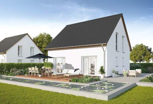 Stadthaus Muster - KAULSDORF: Attraktives STADTHAUS auf hinterem Baugrundstück in sehr begehrter Wohnlage