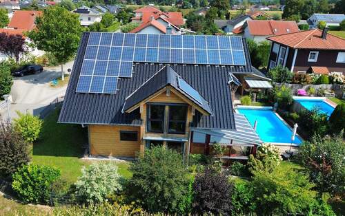 Luftaufnahme - 5 Zimmer Einfamilienhaus in Pocking