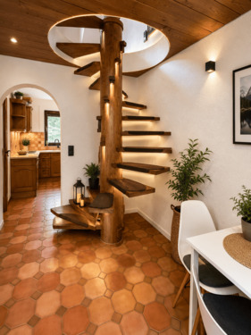 Moderne Holztreppe mit warmem Ambiente (2).png - 