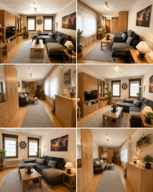 EG / Wohnzimmer und Schlafzimmer - 