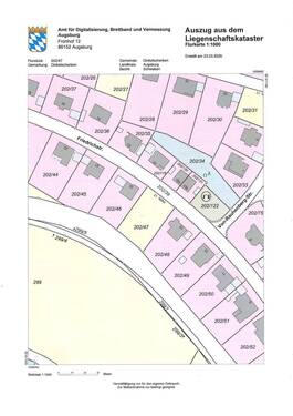 Flurkarte - Grundstück in Dinkelscherben