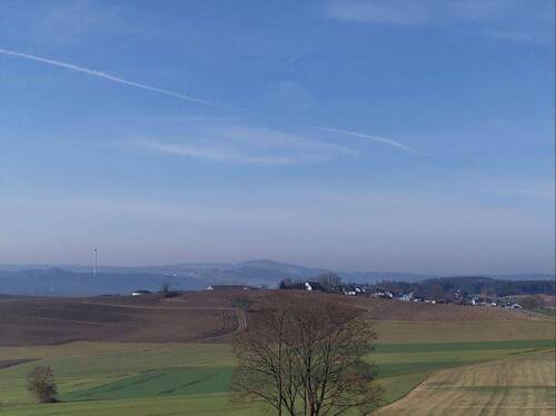 Ausblick Südwest auf den Frank - 6 Zimmer Einfamilienhaus zum Kaufen in Selbitz