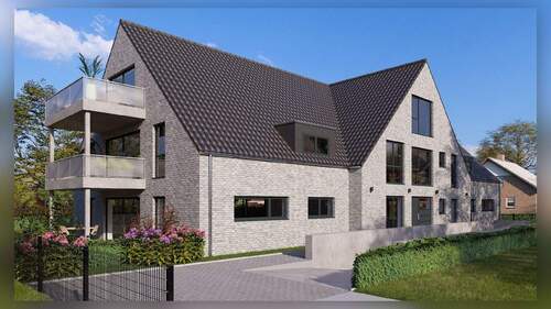 Vorderansicht - Einfahrt Tiefgarage - Etagenwohnung mit 108,30 m² in Borken zum Kaufen