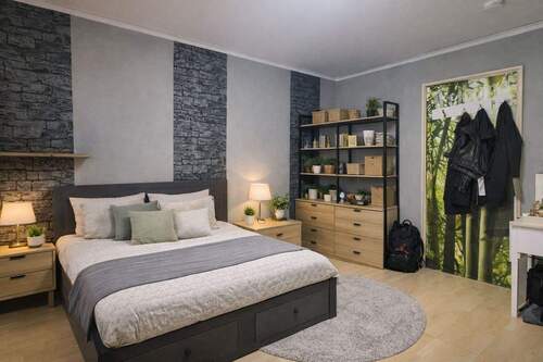 Schlafzimmer Einrichtungsbeispiel - 4 Zimmer Etagenwohnung in München