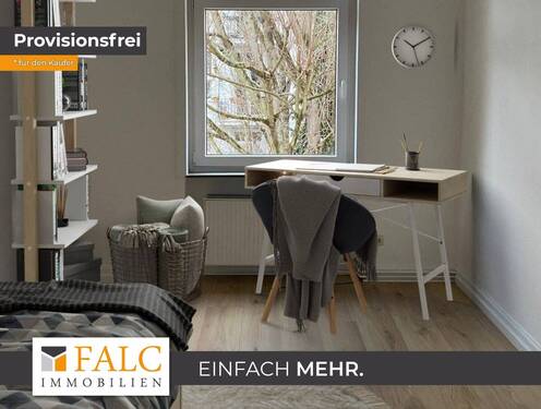 Schlafzimmer - Top Invest und dazu provisionsfrei! Vermietete Altbauwohnung im beliebten Stadtteil Bockenheim