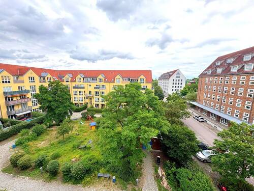 Blick vom Frühstücksbalkon - 