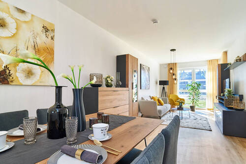 Musterwohnung / Abbildungen unverbindlich und nicht detailgetreu. Wohnungen - Schöne 3-Zimmer Wohnung im Betreuten Wohnen Gottfrieding!