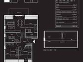 Grundriss - Neubauwohnung mit Einbauküche und Wohnraum im Speicher
