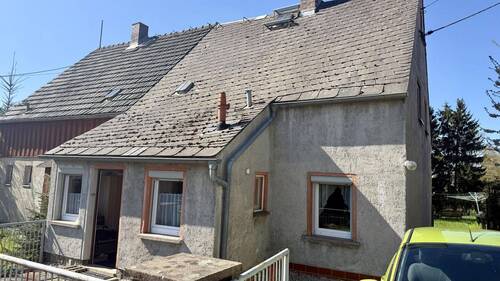 Straßenansicht - 4 Zimmer Doppelhaushälfte in Claußnitz