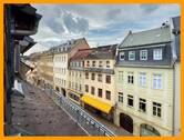 Ausblick Wohnzimmer - Wohnen in der Innenstadt! 3-Raum Wohnung im Dachgeschoss.