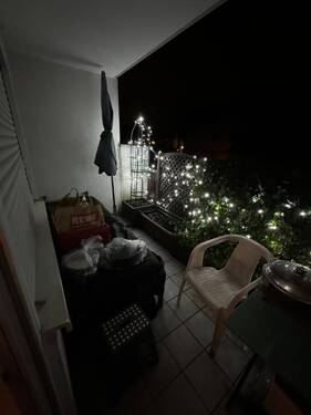 Blick auf den Balkon. - Etagenwohnung mit 76,90 m² in Sandhausen zum Kaufen