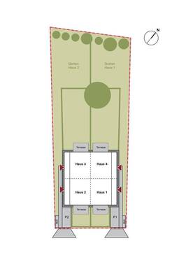 Lageplan mit Gärten - 
