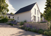 LH121 - Straßenansicht - 5 Zimmer Einfamilienhaus in Magdala