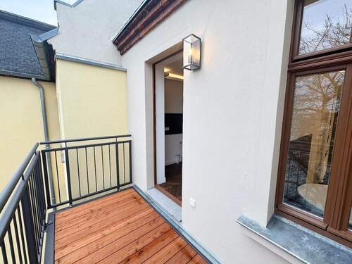 Balkon - Etagenwohnung mit 59,50 m&sup2; in Leipzig zur Miete