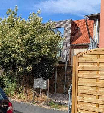 WE 13 Aussenansicht.jpg - 2-Raum Wohnung (Whg. 13) im 1.OG mit Balkon in Leipzig-Seehausen