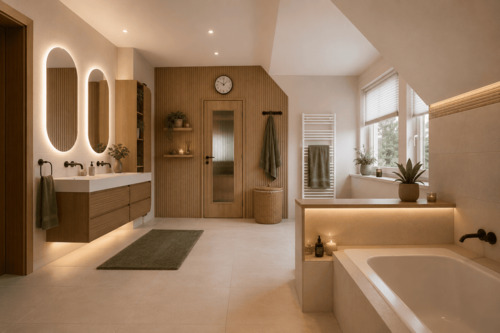 Vollbad mit Sauna (KI-Visualisierung) - 