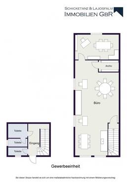 Grundriss - Ihr neues Büro in Zentrumsnähe !!
