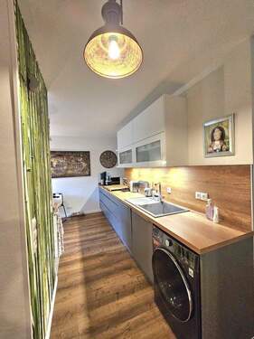 Küche Arbeitsplatte und Herd - 