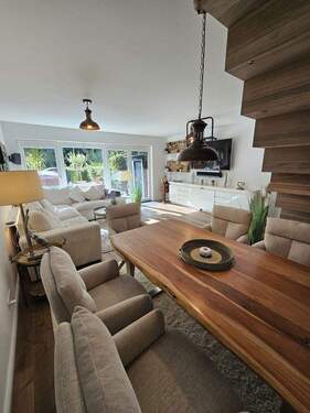 Blick von Essbereich - Terrassenwohnung mit 108,00 m&sup2; in Hamburg zum Kaufen