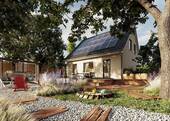 Flair 110 - Gartenansicht - 4 Zimmer Einfamilienhaus zum Kaufen in Marlishausen