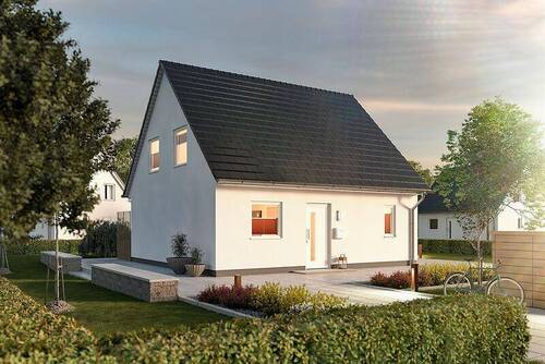 Flair 110 - Straßenansicht - 4 Zimmer Einfamilienhaus in Marlishausen