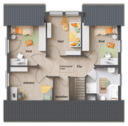 Flair 125 - Grundriss Dachgeschoss - 