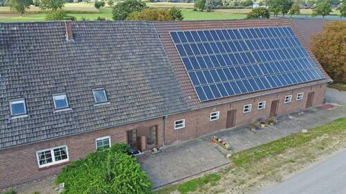 Drohnenaufnahme - 1 Zimmer Mehrfamilienhaus, Wohnhaus in Hamminkeln