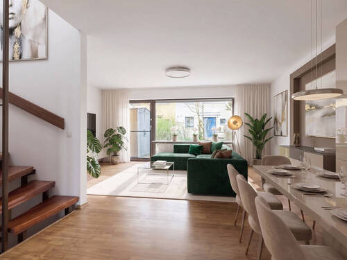 VISIO-EG Ess-Wohnzimmer - 3 Zimmer Reihenmittelhaus in Schwabach