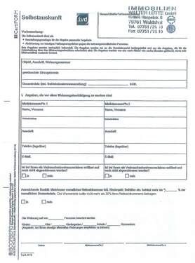 Selbstauskunft - Etagenwohnung mit 120,00 m² in Waldshut zur Miete
