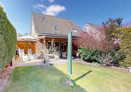 Rückseite Haus.png - Doppelhaushälfte mit 106,00 m&sup2; in Wandlitz zum Kaufen