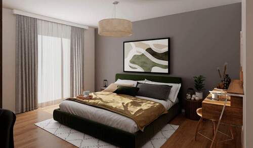 Gemütliches Schlafzimmer - 4 Zimmer Etagenwohnung in Düsseldorf