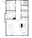 Zollhaus 2: Obergeschoss (Grundriss nicht maßstabsgerecht) - 