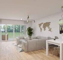 Achim-Uesen: Moderne NEUBAU-2-Zimmer-Wohnung mit 16 m² großer Terrasse & eigenem Gartenanteil