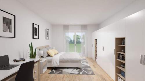 Schlafen - Terrassenwohnung mit 76,00 m&sup2; in Achim zum Kaufen