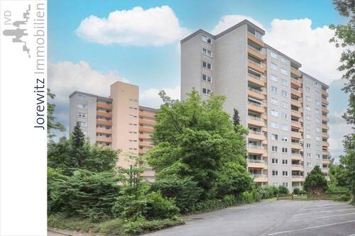 001 - Balkonansicht - Bielefeld-Senne: Schöne 3 Zimmer-Wohnung mit Balkon und Weitblick