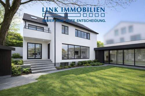 unverbindlicher Sanierungsvorschlag KI visualisiert - Sanieren oder neu bauen: Grundstück mit 2-FH in hervorragender Lage am Killesberg