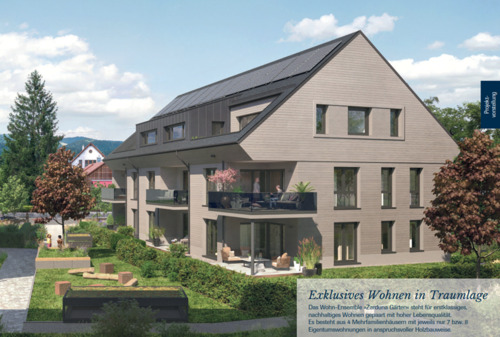 Südwestansicht Haus C - 2 Zimmer Etagenwohnung zum Kaufen in Kirchzarten