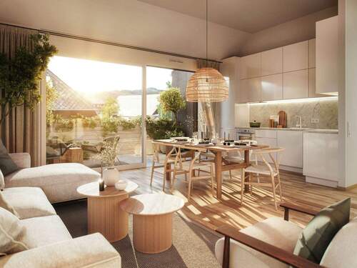 Beispielhafte Innenvisualisierung - 2 Zimmer Etagenwohnung in Kirchzarten