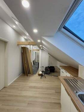 Küche mit Essbereich - Etagenwohnung mit 120,00 m² in Karlsruhe zur Miete