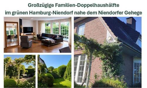 Bild 1 - Großzügige Familien-Doppelhaushälfte im grünen Hamburg-Niendorf