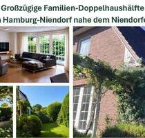 Großzügige Familien-Doppelhaushälfte im grünen Hamburg-Niendorf