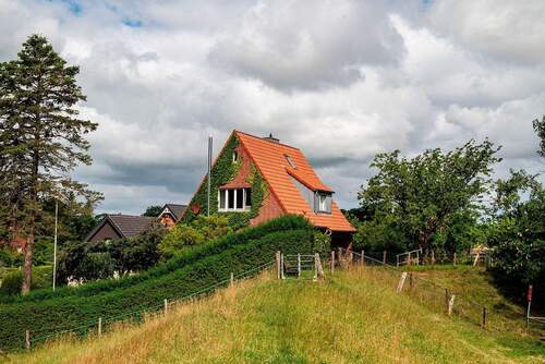 Ansicht aus Osten vom Deich aus - 