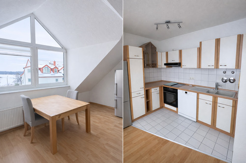 Einladender Wohn/Essbereich - Etagenwohnung mit 64,00 m&sup2; in Schönefeld zum Kaufen