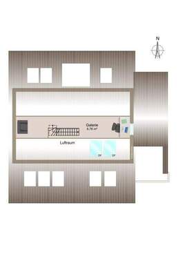3,5 Zimmer-Dachgeschoss-Galerie - 
