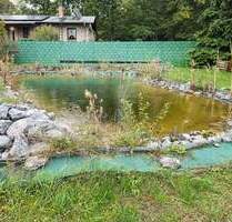Bungalow mit Schwimmteich auf 900 m² Grundstück - naturnah wohnen in zentraler Lage - provisionsfrei - Schöneiche bei Berlin