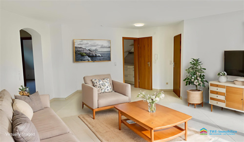 Wohnzimmer - Esszimmer - Etagenwohnung mit 68,30 m² in Meersburg zum Kaufen