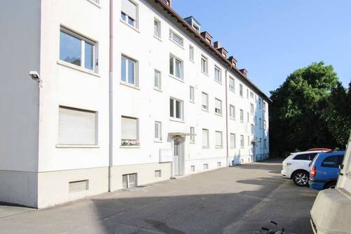 Außenansicht Rückseite - 3 Zimmer Etagenwohnung zum Kaufen in Rastatt