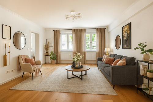 Wohnen visualisiert - Etagenwohnung mit 100,80 m&sup2; in Marktl zur Miete